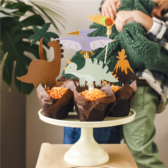 Déco gâteau "Dino party"