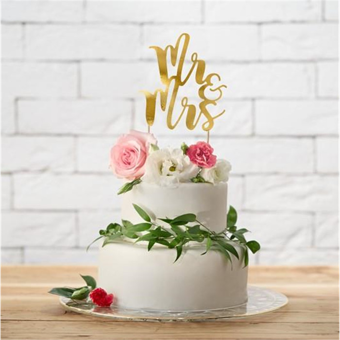 Déco gâteau "Mr & Mrs"