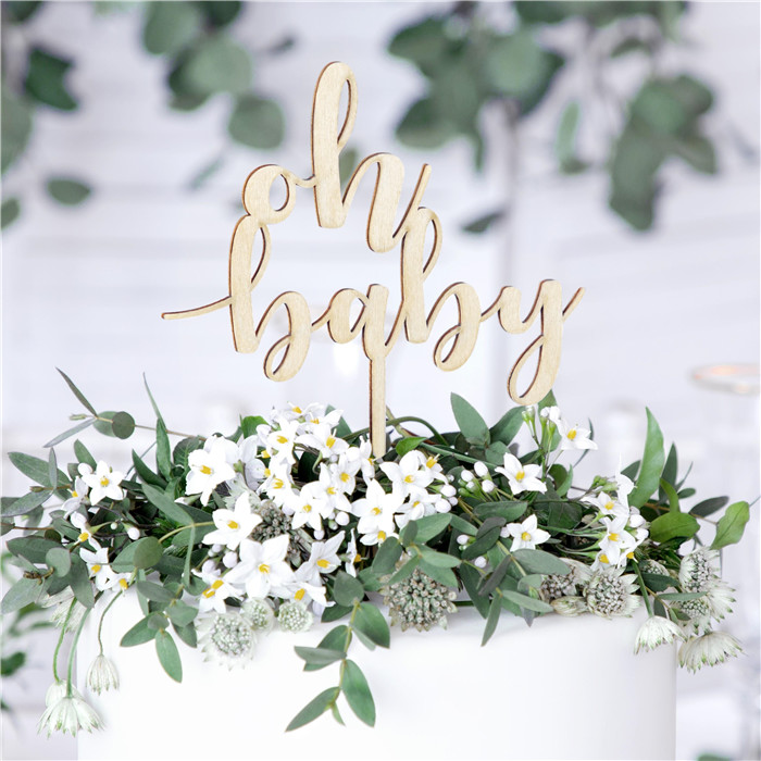 Déco gâteau "oh baby"