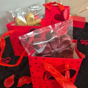 Fleur chocolat Saint-Valentin sésame